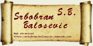 Srbobran Balošević vizit kartica